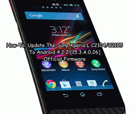 How-To: Update Sony Xperia L C2104/C2105 To Android 4.2.2 [15.3.A.0.26] Official Firmware