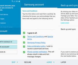 הגדרת Samsung Galaxy 6 ו - Galaxy Edge