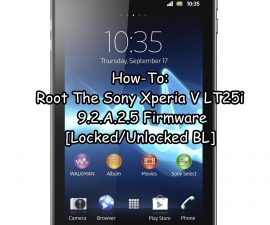 How-To: Root The Sony Xperia V LT25i 9.2.A.2.5 Firmware [Locked/Unlocked BL]