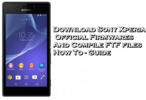 Firmware For The Sony Xperia 