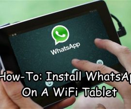 כיצד להתקין את WhatsApp על WiFi Tablet