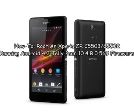 How-To: Roter en Xperia ZR C5503 / C5502 Running Android 4.3 Jelly Bean 10.4.B.0.569 Firmware