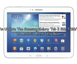 Hvordan-Slik: Oppdater Samsung Galaxy Tab 3 SM-T210 / T210R Til Android 4.2.2 Jelly Bean