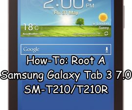 Hvordan-To: Root A Samsung Galaxy Tab 3 7.0 SM-T210 / T210R