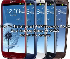 Hvordan-Slik: Installer Siste TWRP-gjenoppretting 2.6.3.1 På En Samsung Galaxy S3 I9300 Og Alt Det Er Varianter