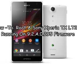 Hvordan-til: Roter en Sony Xperia TX LT29i kjører på 9.2.A.0.295 Firmware