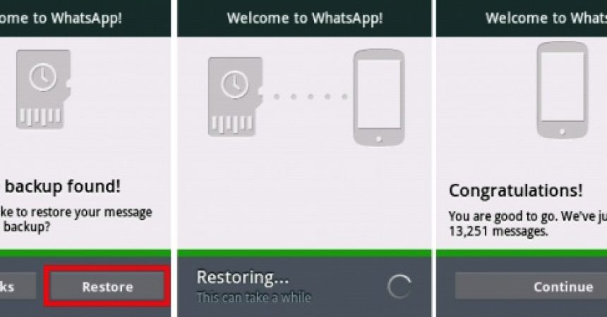 Recovering WhatsApp Chat History On Android