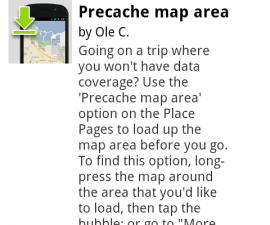 Accessing Offline Android Maps With Pre-cache Labs