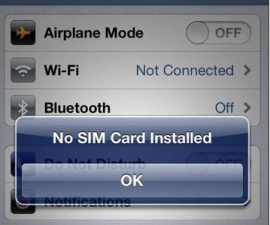 What To Do: If You Keep Getting A “No SIM Card Installed” Message On A iPhone 5