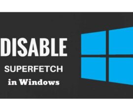 Disable Superfetch in Windows