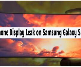 Cell Phone Display Leak on Samsung Galaxy S8 Video