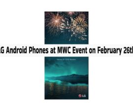 LG Android Phones at MWC Event on February 26th