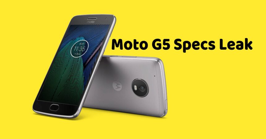 Moto G5 Specs Leak