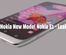 Nokia New Model Nokia E1 – Leak