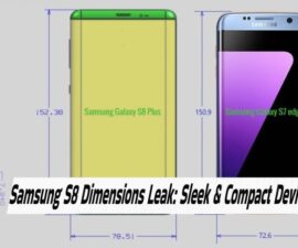 Samsung S8 Dimensions Leak: Sleek & Compact Device