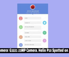 Sony Camera: G3221 23MP Camera, Helio P10 Spotted on AnTuTu