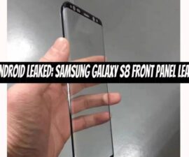 Android Leaked: Samsung Galaxy S8 Front Panel Leak