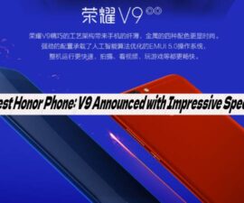 Best Honor Phone: V9 Announced with Impressive Specs