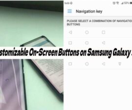 Customizable On-Screen Buttons on Samsung Galaxy S8