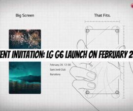 Event Invitation: LG G6 Launch on February 26