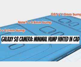 Galaxy S8 Camera: Minimal Hump Hinted in CAD