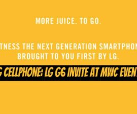 LG Cellphone: LG G6 Invite at MWC Events