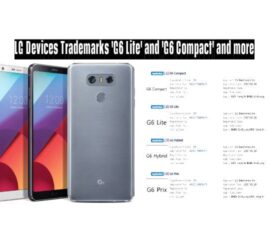 LG Devices Trademarks ‘G6 Lite’ and ‘G6 Compact’ and more