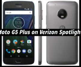 Moto G5 Plus on Verizon Spotlight