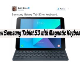 New Samsung Tablet S3 with Magnetic Keyboard