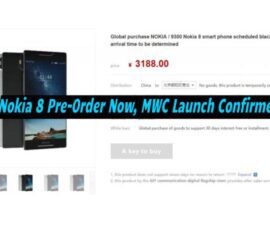 Nokia 8 Pre-Order Now, MWC Launch Confirmed
