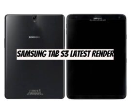 Samsung Tab S3 Latest Render