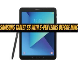 Samsung Tablet S3 with S-Pen Leaks Before MWC