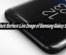 Black Surface: Live Image of Samsung Galaxy S8