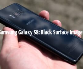 Samsung Galaxy S8: Black Surface Images