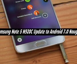 Samsung Note 5 N920C Update to Android 7.0 Nougat