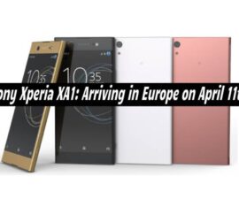 Sony Xperia XA1: Arriving in Europe on April 11th