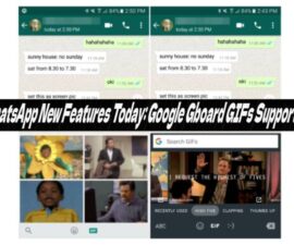 WhatsApp New Features Today: Google Gboard GIFs Supported