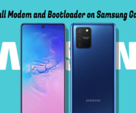 Install Modem and Bootloader on Samsung Galaxy