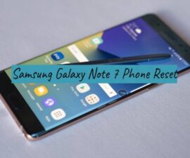 Samsung Galaxy Note 7 Phone Reset