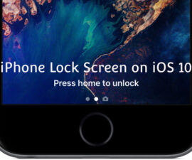 iPhone Lock Screen on iOS 10: Press Home to Unlock/Open