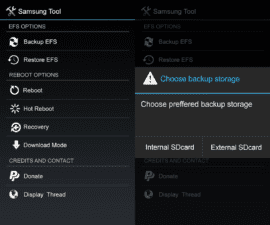 Samsung Backup and Restore EFS with Tool App