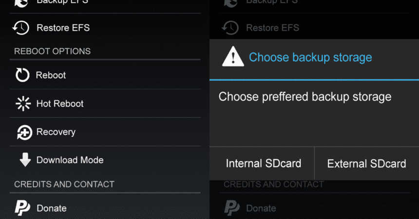 Samsung Backup and Restore EFS with Tool App